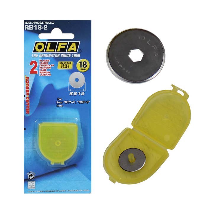 OLFA 18mm Rotary Blades RB18-2 for wholesale by OLFA
