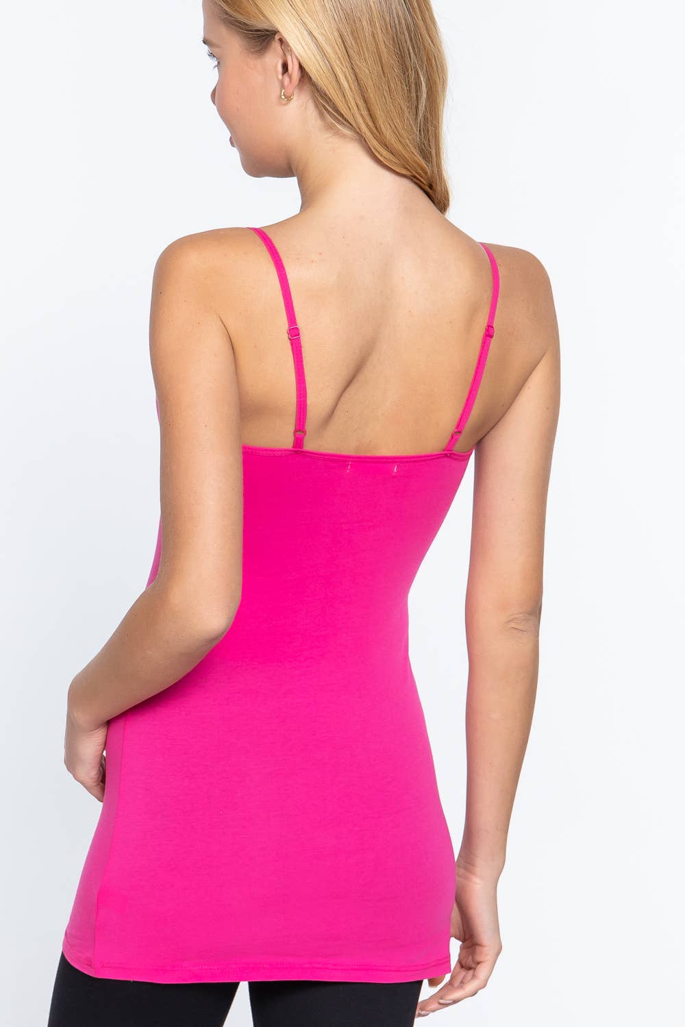 Active Basic | Active USA - Wholesale Camisole - Women's - Basic Tunic Cami w/adjustable Spaghetti Straps44