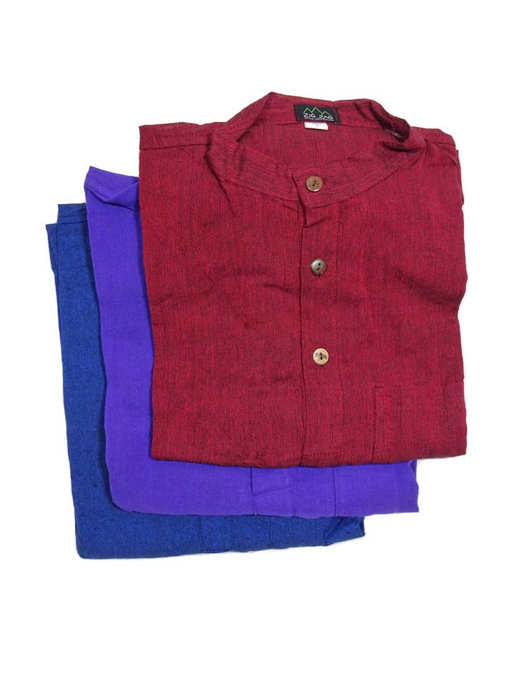 Zig Zag Asian Collection - Wholesale T-Shirt - Men's - Solid Cotton Kurta6