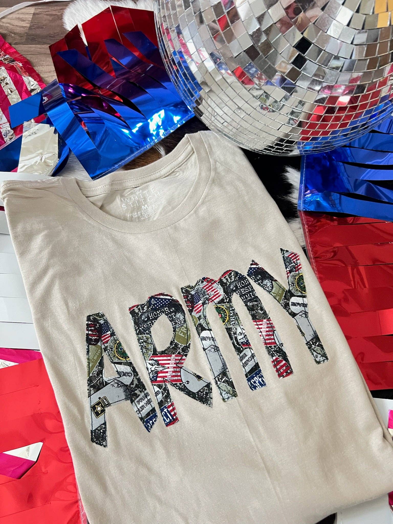 The White Stitch - Wholesale T-shirt – women's - ARMY | Handmade Tee