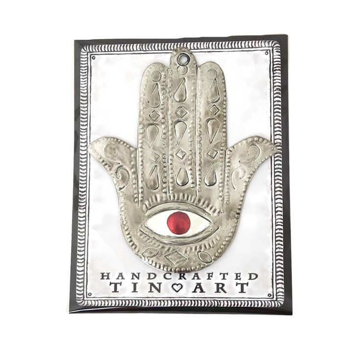 Sedona Spirit – wholesale Wall Accent – Tin Hamsa Hand1