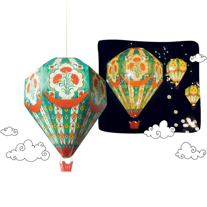 Zwende - Wholesale Paper Lantern/Lamp - Small Hot Air Balloon DIY Paper Lamp Shade4