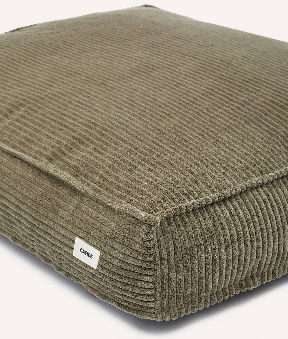 CAFIDE - Wholesale Pet Bed - Dog - Green Corduroy Dog Bed, Cuadra1