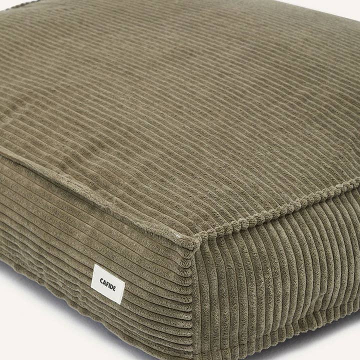 CAFIDE - Wholesale Pet Bed - Dog - Green Corduroy Dog Bed, Cuadra1