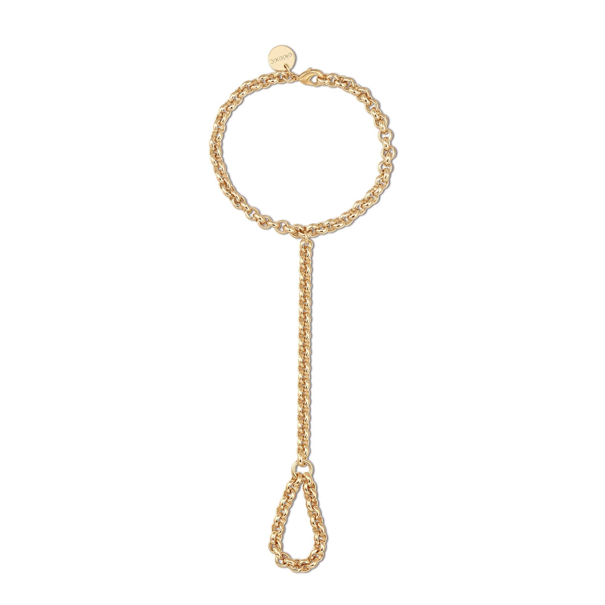 Eklexic - Wholesale Link & Chain Bracelet - Raya Hand Chain0