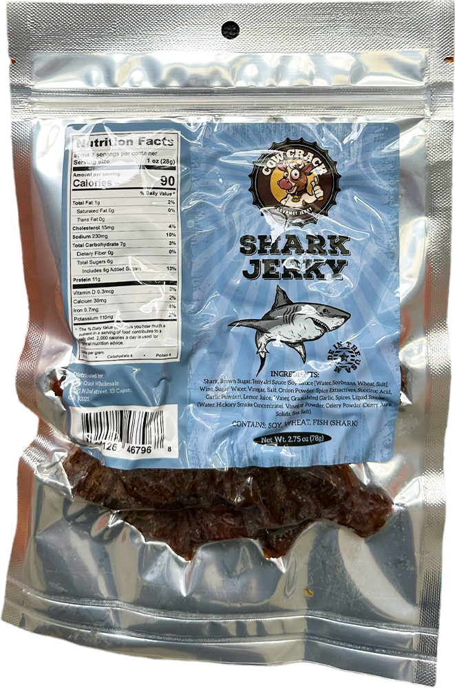 Cow Crack Wholesale - Vente Viande séchée - Cow Crack Shark Jerky 2,75 oz1
