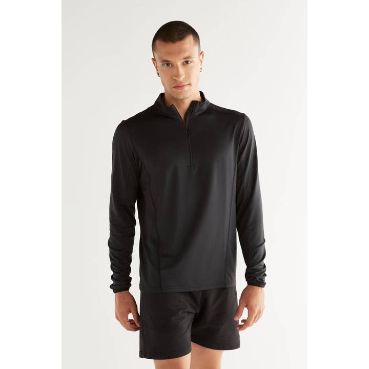 T9010 Unisex Long-Sleeve Troyer for wholesale by Leela Cotton