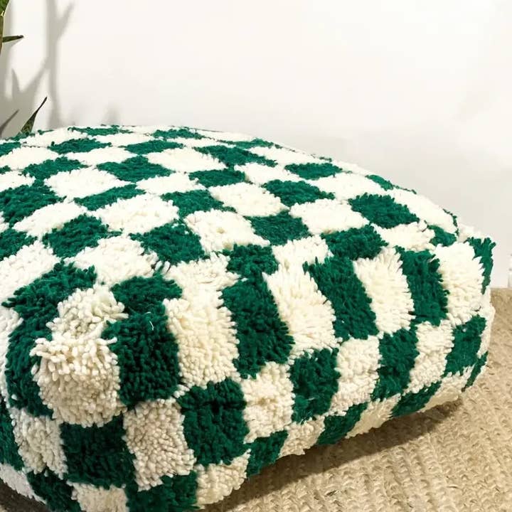 High crafty – wholesale Pouf – Moroccan Pouf – Personalized Plaid Pouf | Handmade Recycled 4