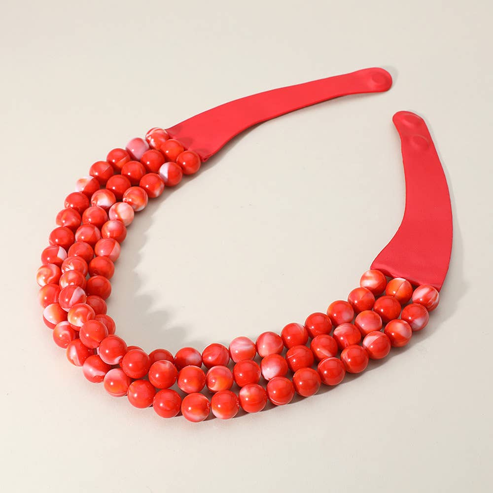 Sensibling Corp. - Vendita all'ingrosso Collane di perline/perle - Collana magnetica a tre strati con perline grosse in finta pelle9