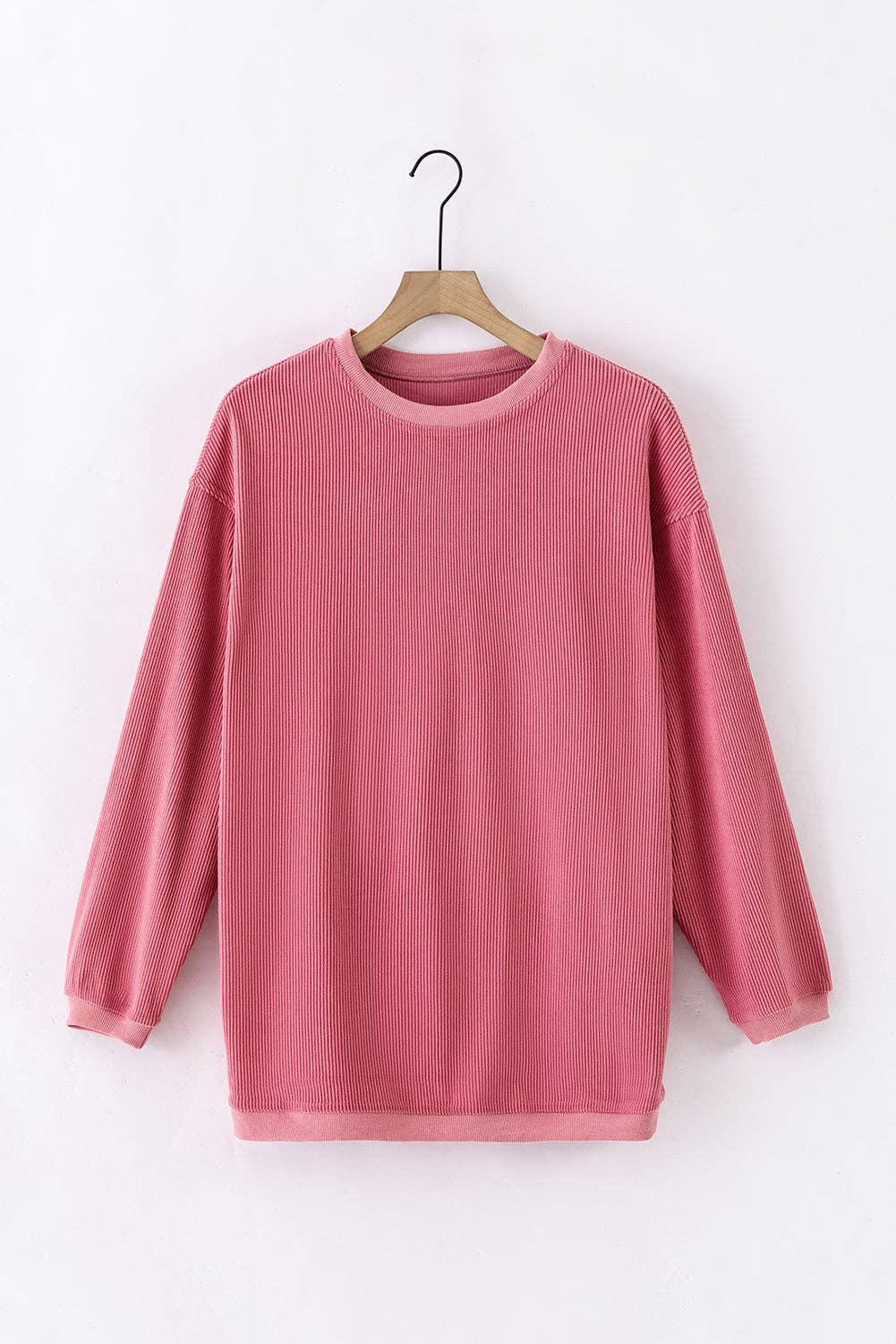 LALA LOO – wholesale Sweatshirt – Women's – Corduroy Ribbed Oversized Sweatshirt56