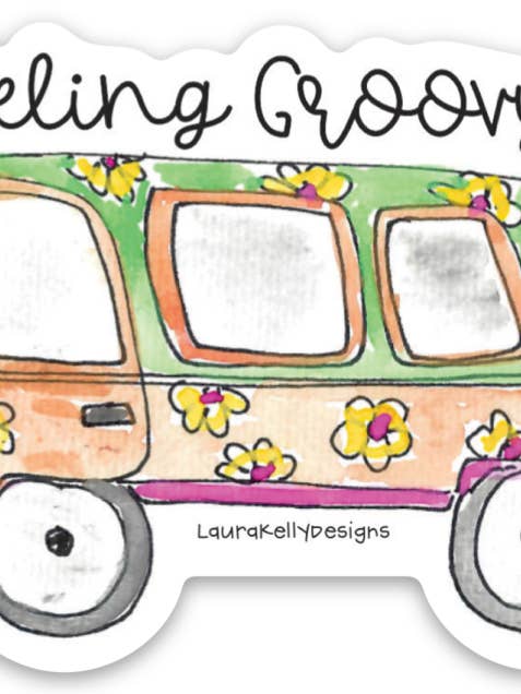 Autocolante Vinil - Flower Bus por atacado de Laura Kelly Stickers