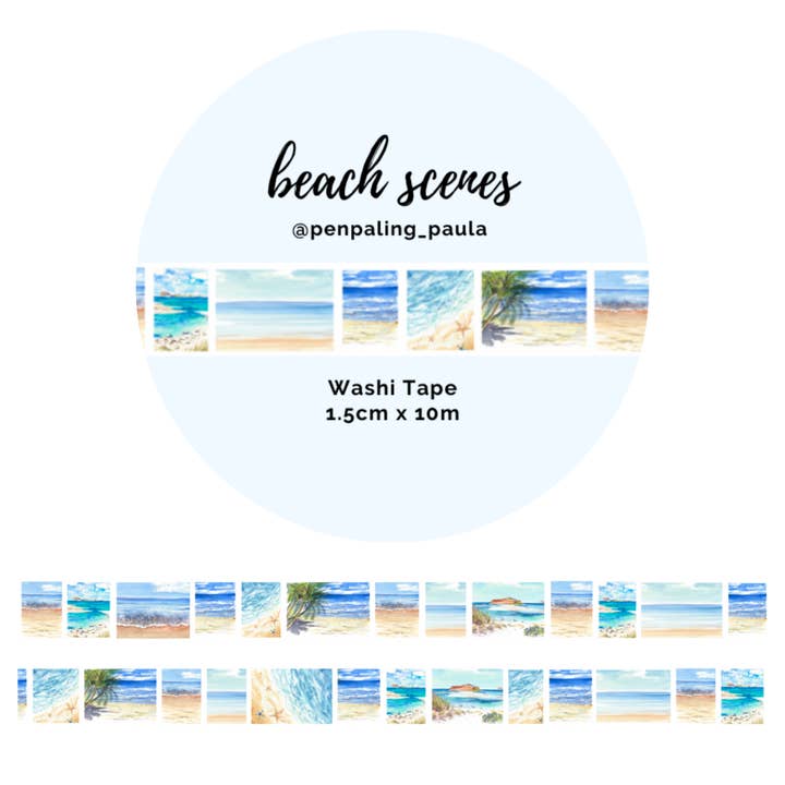Beach Scenes - Washi Tape for wholesale by Penpaling Paula