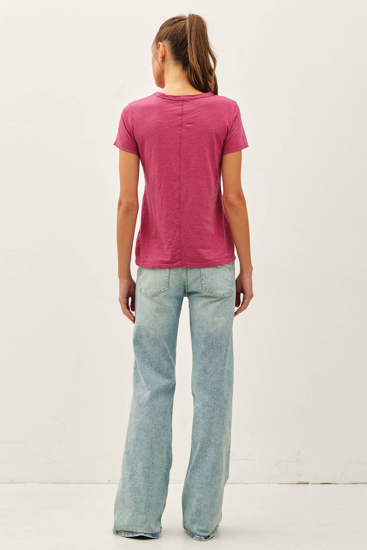 Be Cool - Wholesale T-Shirt - Women's - NEW COLOR-GARMENT DYED COTTON SLUB TEE22