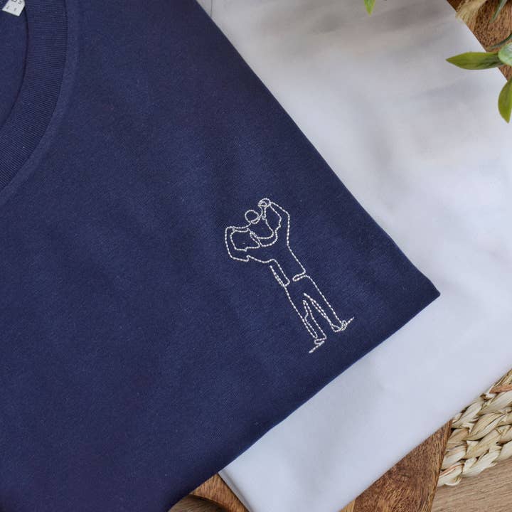 T-shirt Homme Brodé - Papa Fiston pour la vente par Juste un t-shirt