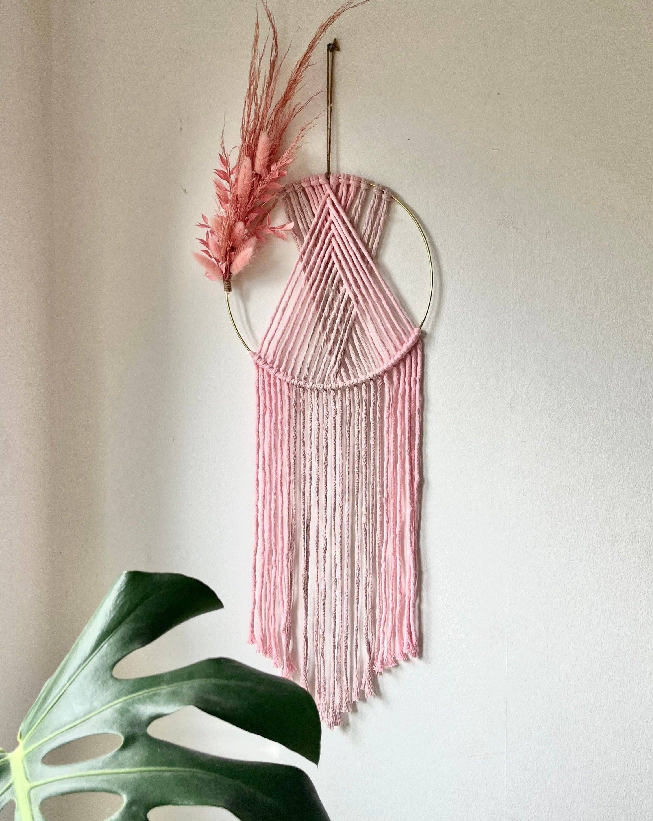 Neon Knotz - Vendita all'ingrosso Nappa decorativa/decorazione murali - Ghirlanda di fiori secchi/macramè da appendere alla parete0