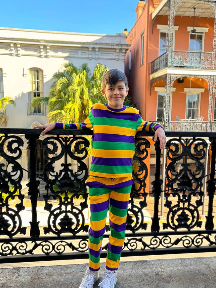 Set da notte per bambini Rugby Lounge per la vendita all'ingrosso da parte di Mardi Gras Creations