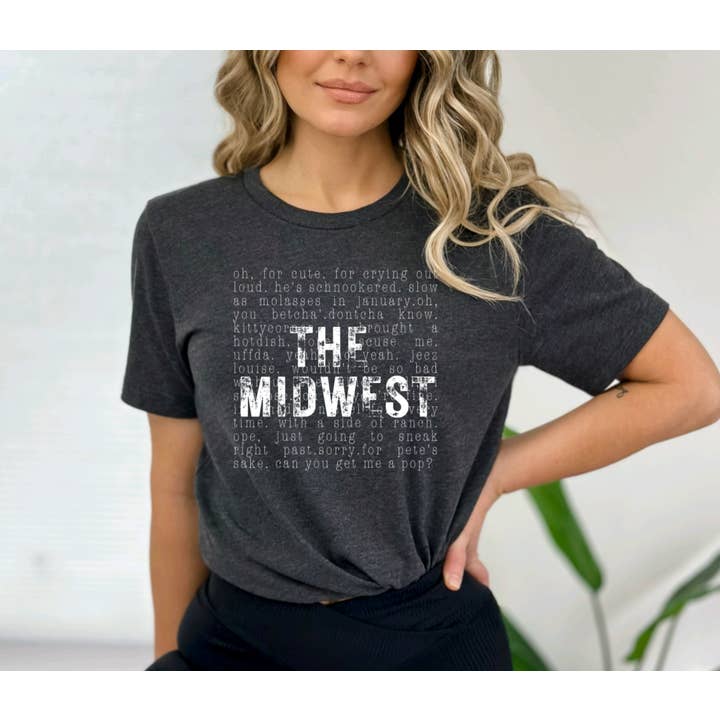 85th Avenue Shop - Wholesale Screen Printed T-Shirt - Women's - Midwest Phrases Graphic Tee