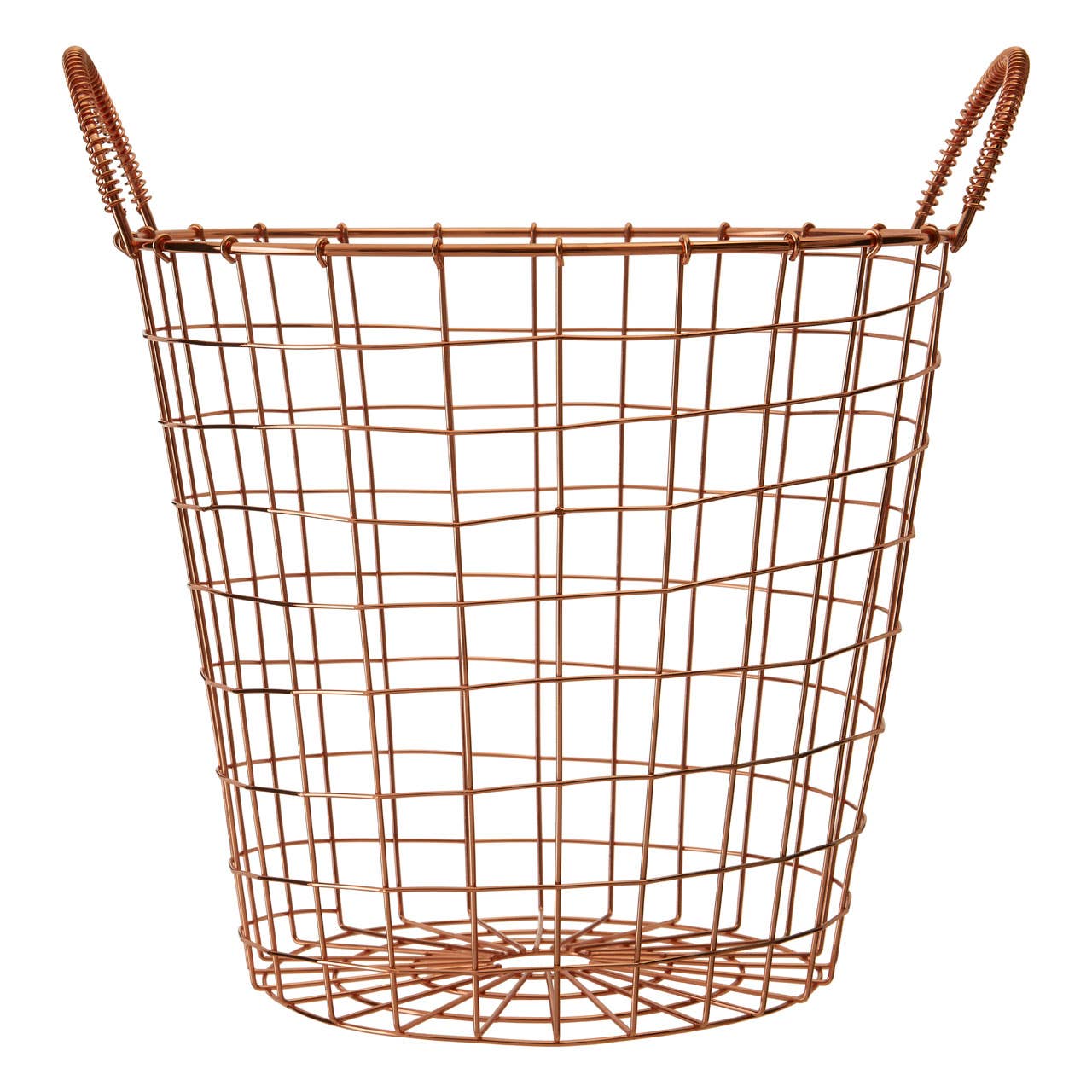 Interiors by Premier – wholesale Basket – Vertex Copper Finish Round Wire Basket0