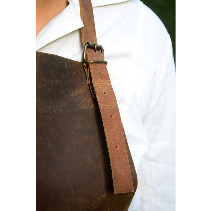 Tuzech Leather - Wholesale Apron - Tuzech Leather Tool Apron With Leather Pockets & Adjustable Straps For Carpenters, Chefs,Arts & Crafts, Waterproof & Durable3