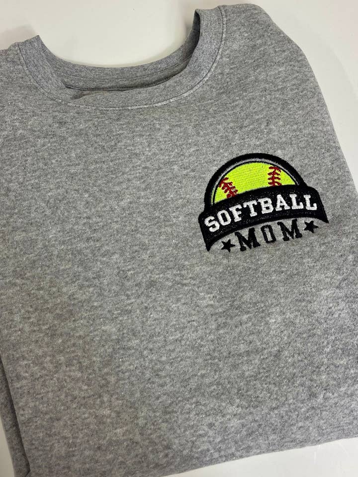 Softball Mom Crewneck for wholesale by Honey & Rose Apparel
