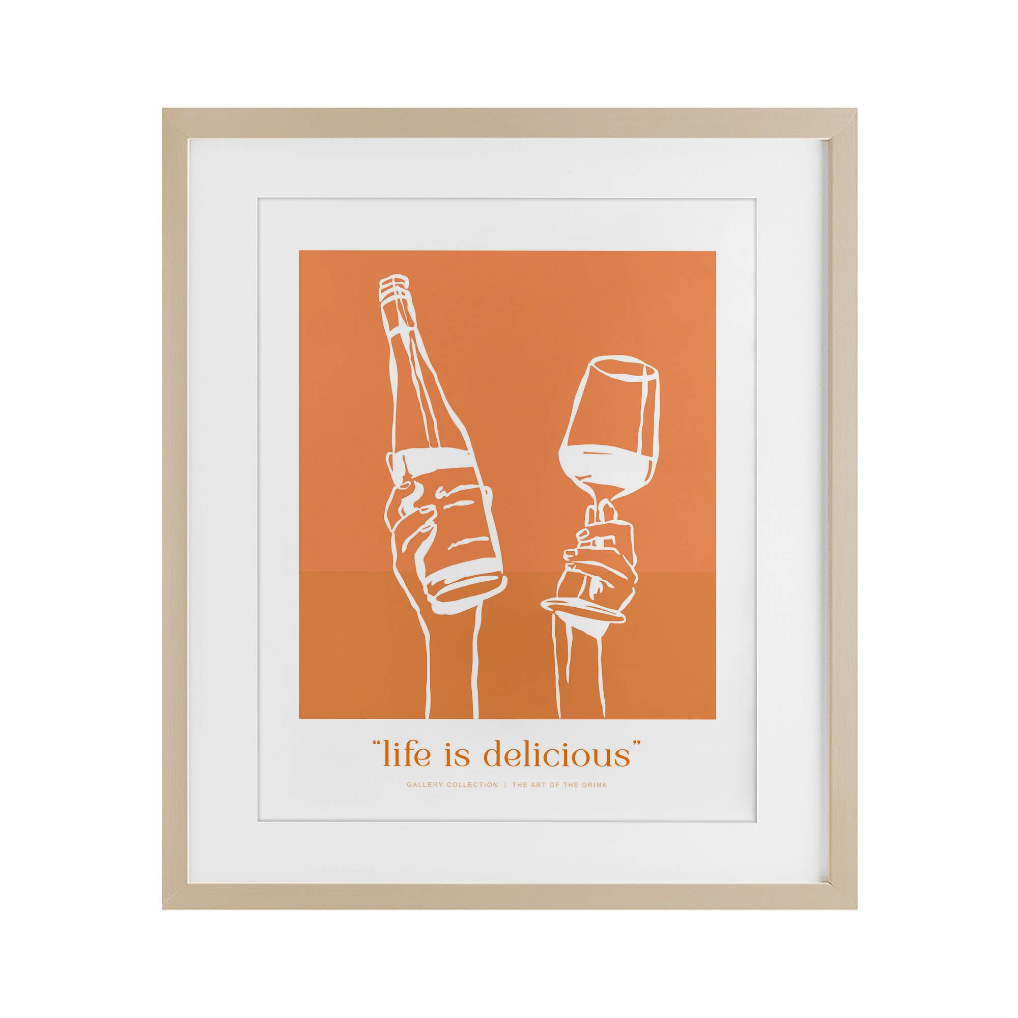Stupell Industries - Wholesale Wall Sign - Orange Life Is Delicious - Print Under Glass Wall Art12