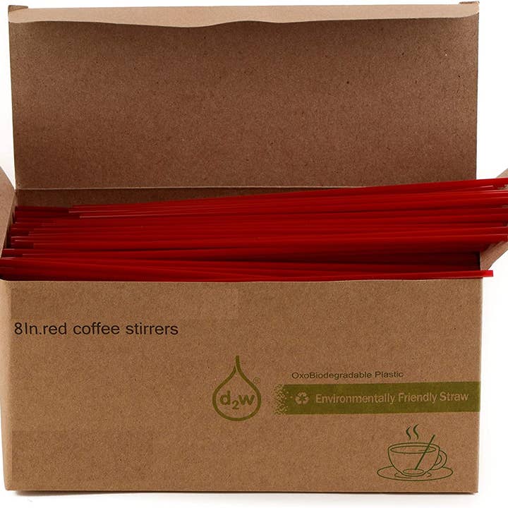 EcoQuality - Wholesale Drink Stirrer - Compostable Plastic Stirrer, Bio-Degradable, Eco Friendly,4