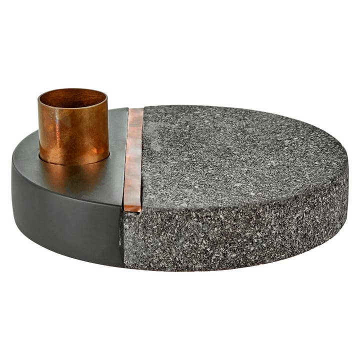 Pedra Lava Stone Candle Holder for wholesale by Fifty Five South