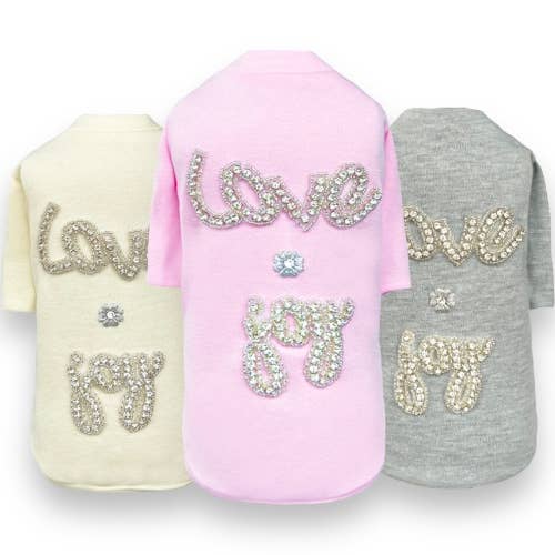 Love n Joy Dog Tee for wholesale by Hello Doggie