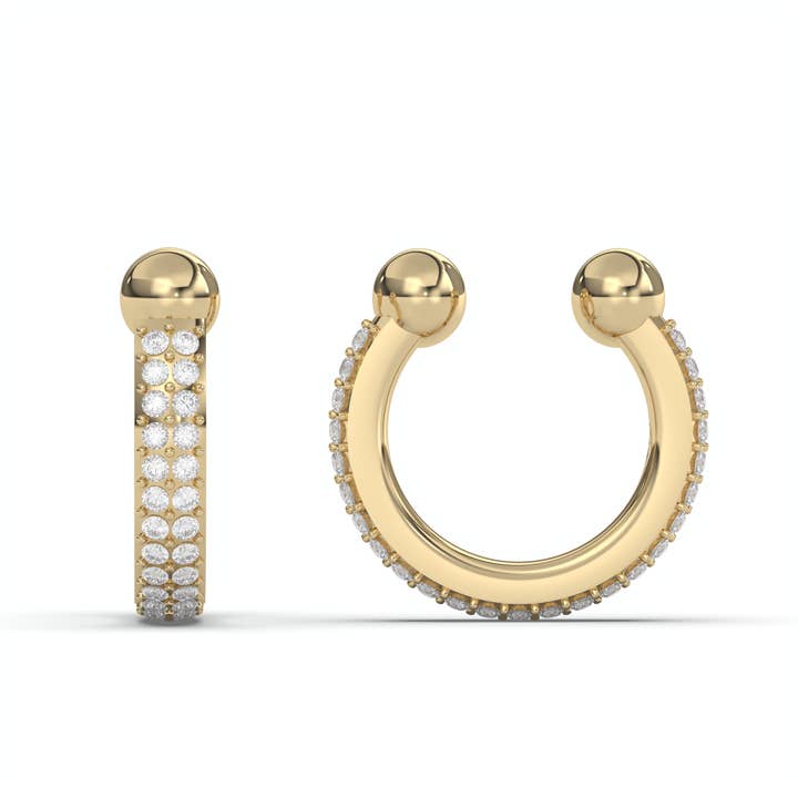 Vienna Domani Jewelry - Wholesale Cuff/Wrap Earrings - Pavé Ear Cuff