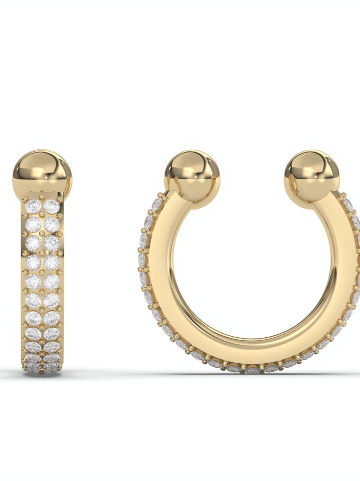 Pavé Ear Cuff for wholesale by Vienna Domani Jewelry