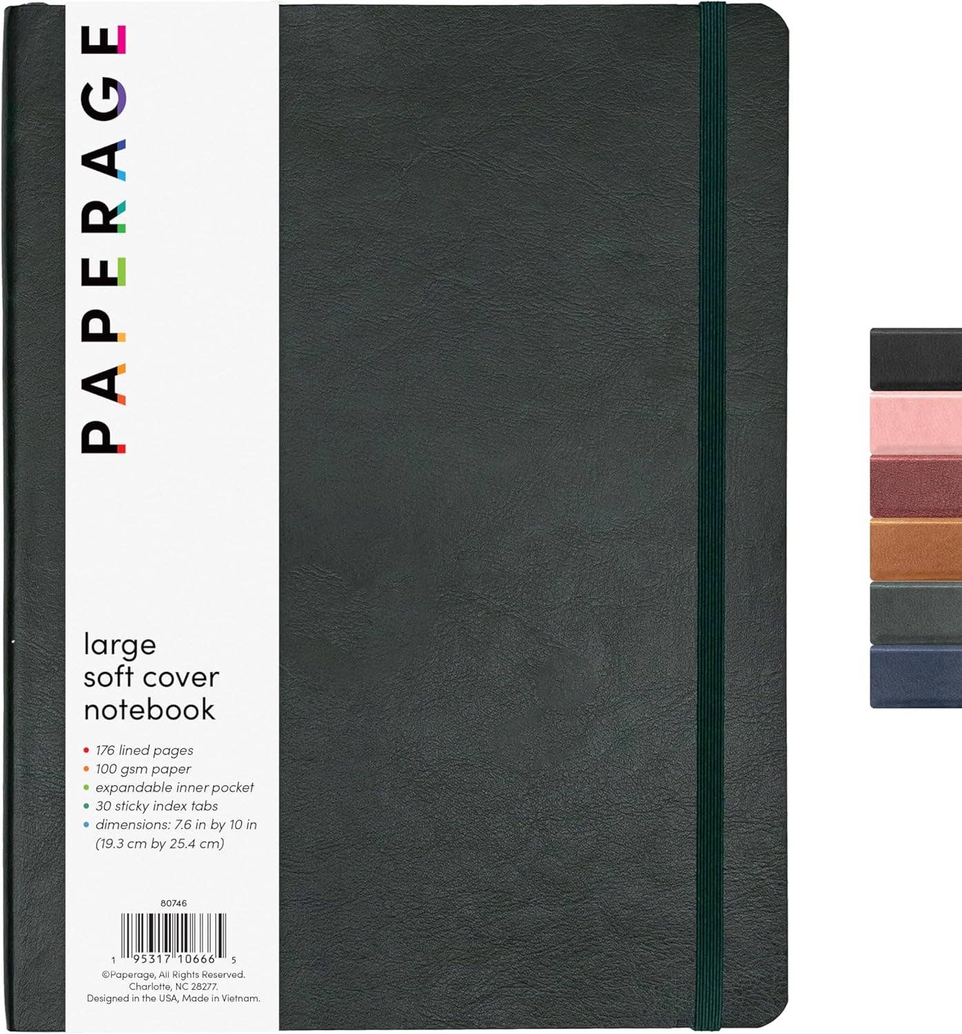 Paperage - Wholesale Notebook - 176PG Large Softcover Lined Journal Notebook4