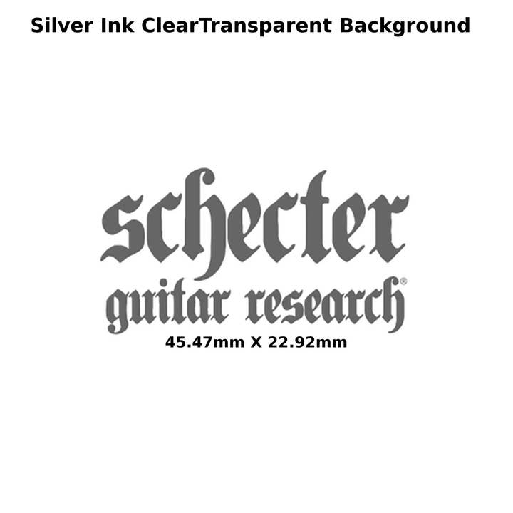 Calcomanía Schecter 320B con diseño de cabeza de guitarra para venta al por mayor de Luthier decals