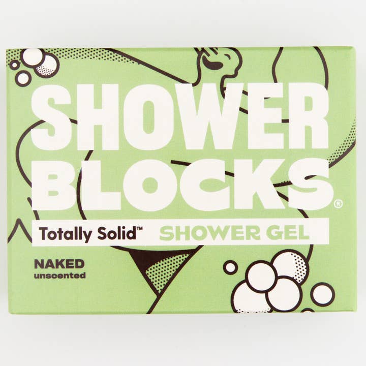 Totally Solid Shower Gel: Naked Unscented - Plastic Free for wholesale by SHOWERBLOCKS