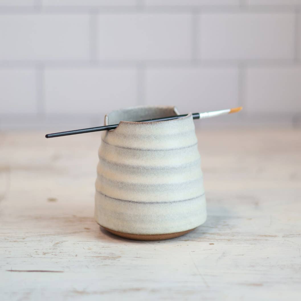Gravesco Pottery - Wholesale Paint Set - Artist's Brush Cup in 3 Color Options4