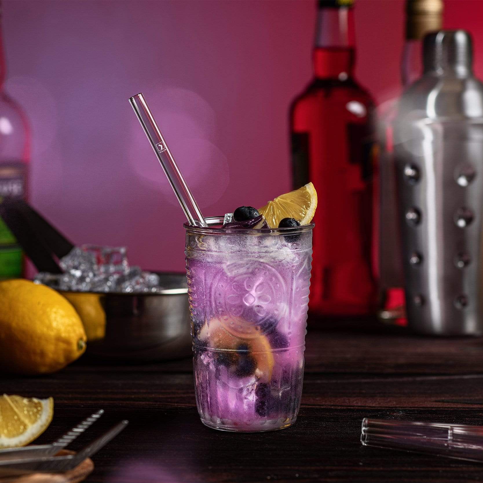 HALM Straws - Wholesale Drinking Straw - Prosecco sayings engraved glass straws with 6 fun sparkling wine toasts3