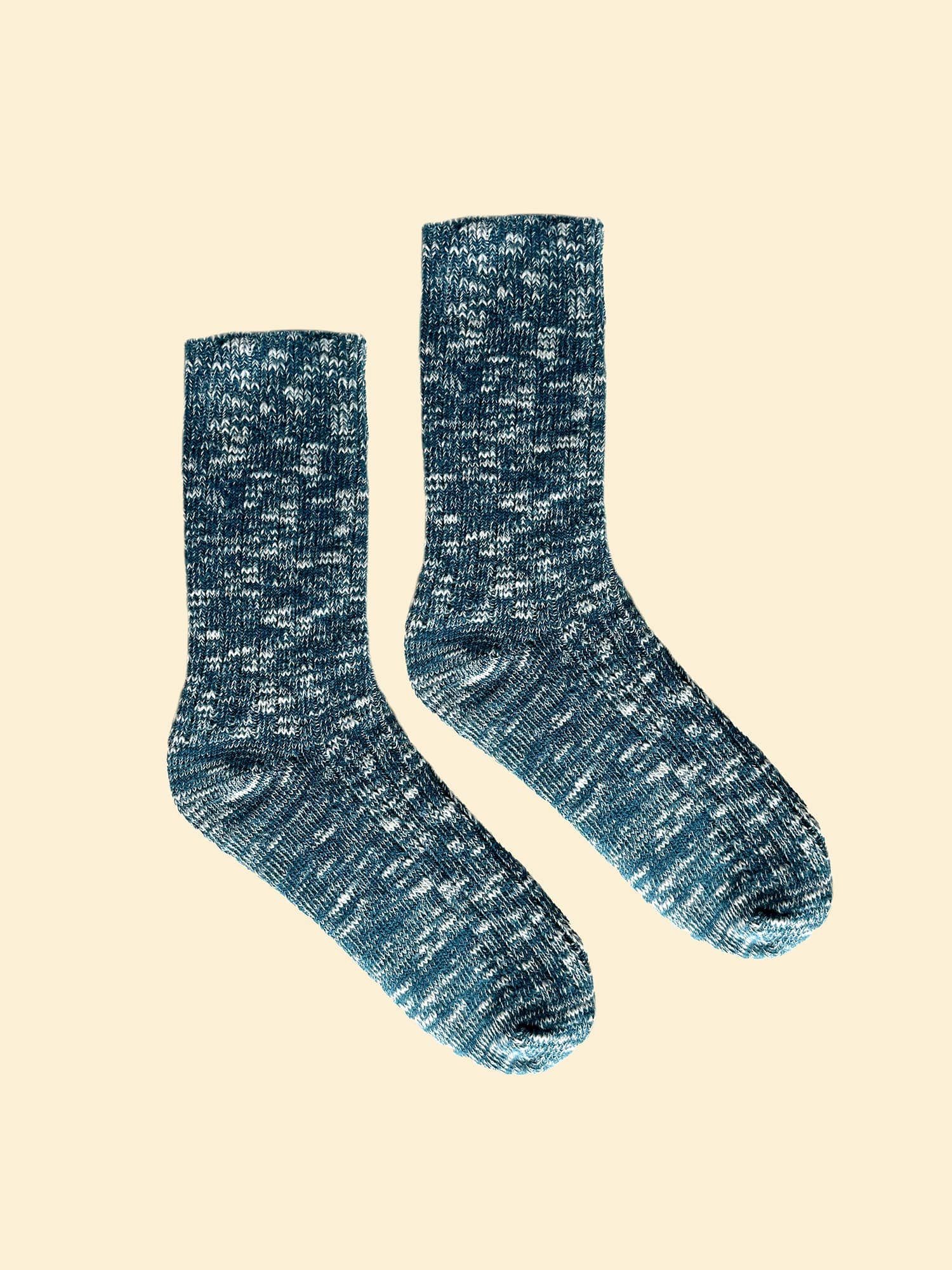 Blue Chunky Knit Socks - Regular Length for wholesale on Faire2