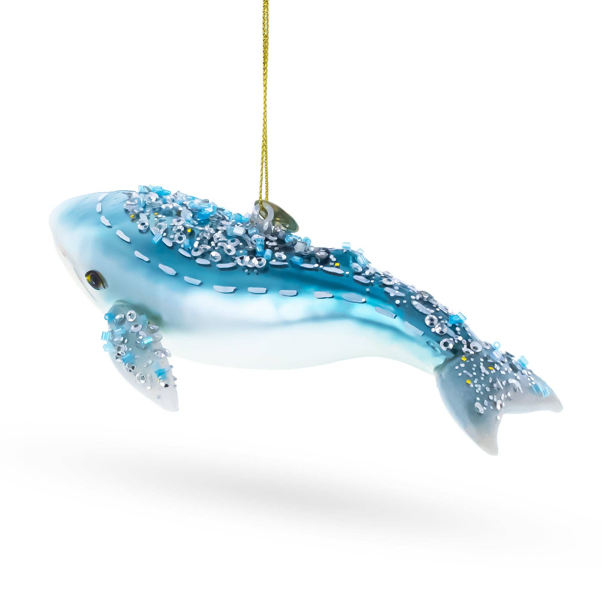 BestPysanky - Wholesale Ornament - Blue Whale Glass Ornament2