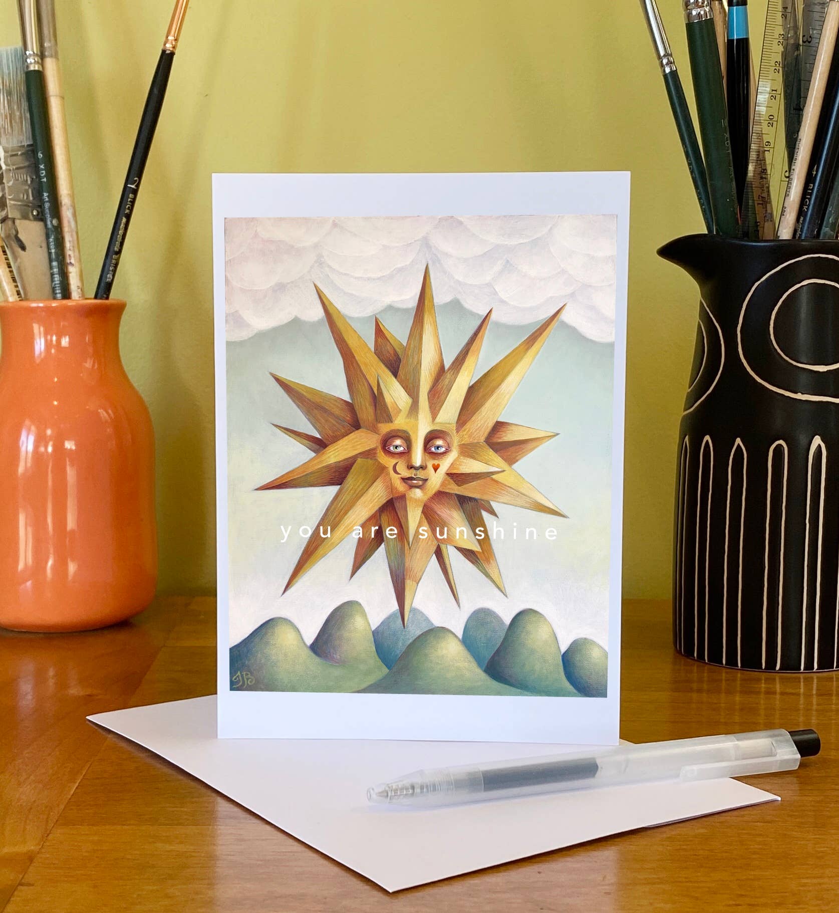 Isabelle Bryer Art - Vendita all'ingrosso Biglietti di auguri generici - Sei Sole – Biglietto di Auguri Celestiale Rasserenante Formato A72