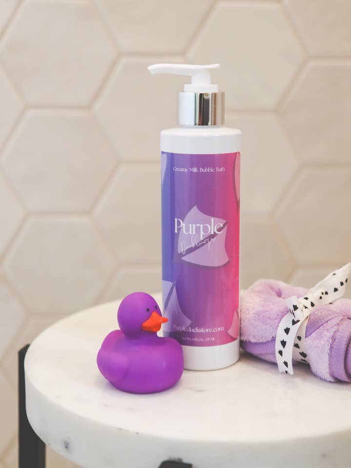Creamy Coconut Milk Bubble Bath - 8 oz. Gentle Foaming Bath for Babies & Kids for wholesale by Purple Duck