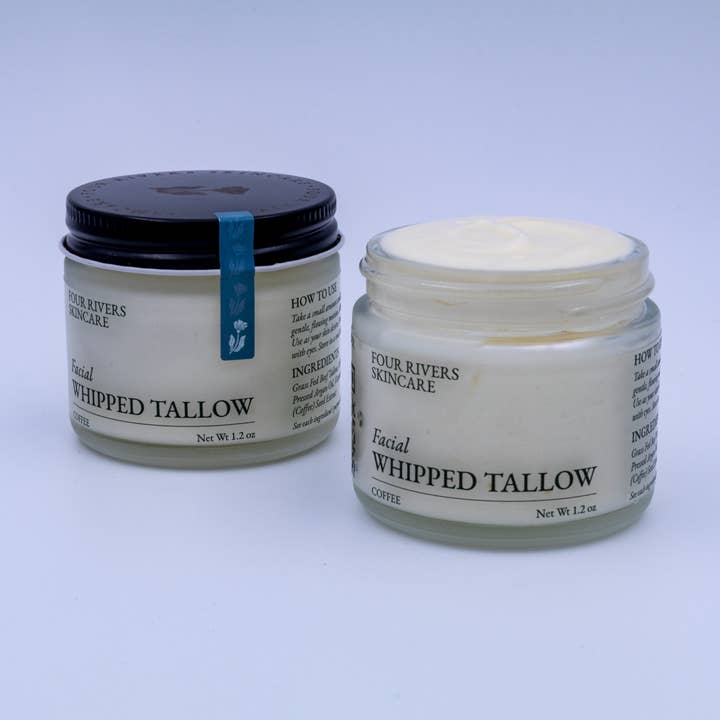 Coffee Facial Whipped Tallow for wholesale by Four Rivers Skincare