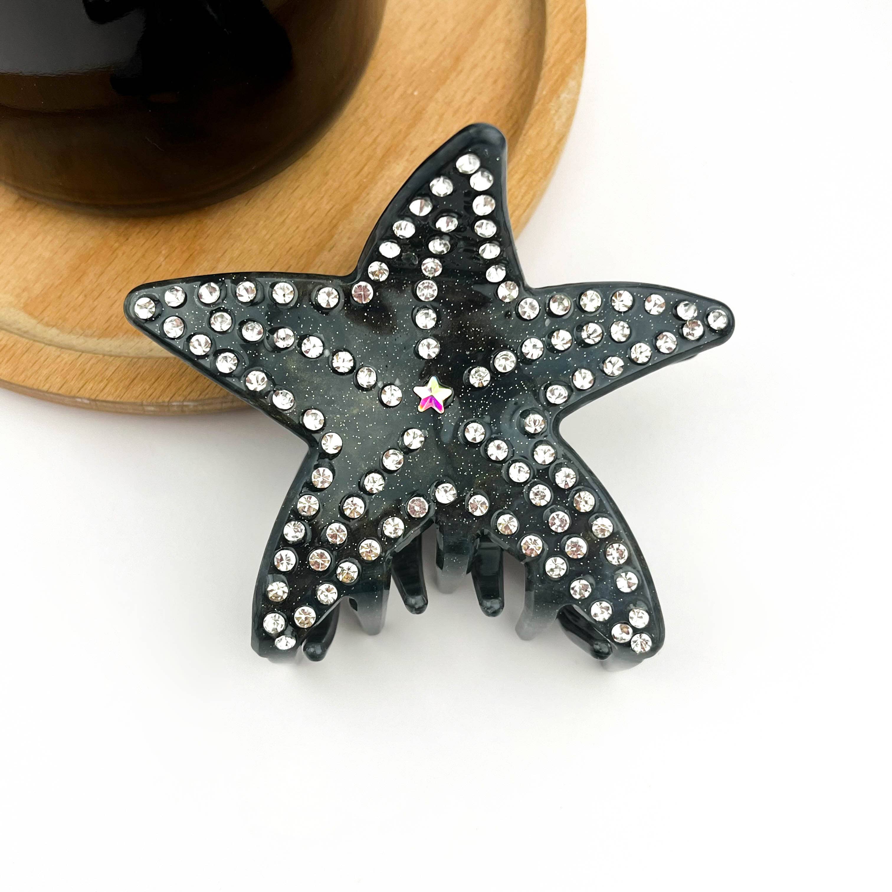 TheDivaSoap – Großhandel Haarclip – Damen – Luxus-Strass-Haarspangen aus der Ocean-Serie mit Seesternen und fünf Zacken4