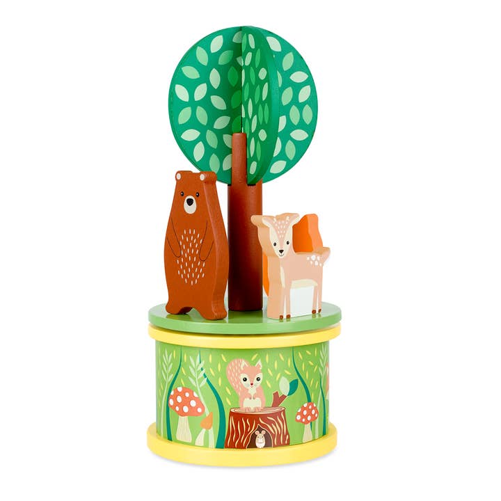 Orange Tree Toys - Wholesale Wood Toy - Kids - Woodland Wooden musical carousel