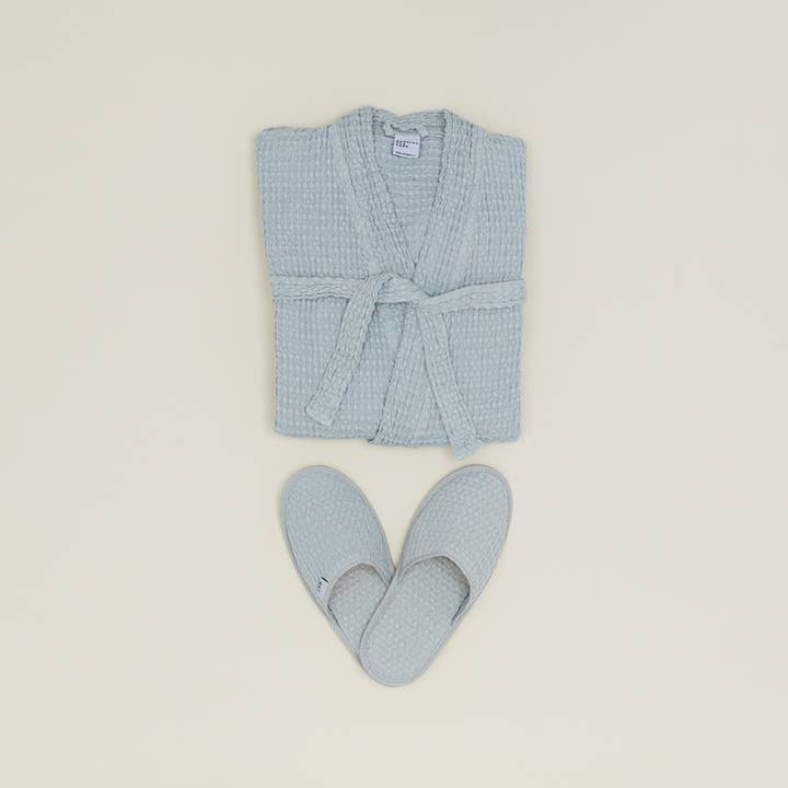 Hawkins New York – wholesale Morgonrock - Unisex – ENKEL VÅFFELBADROCK - SKY3