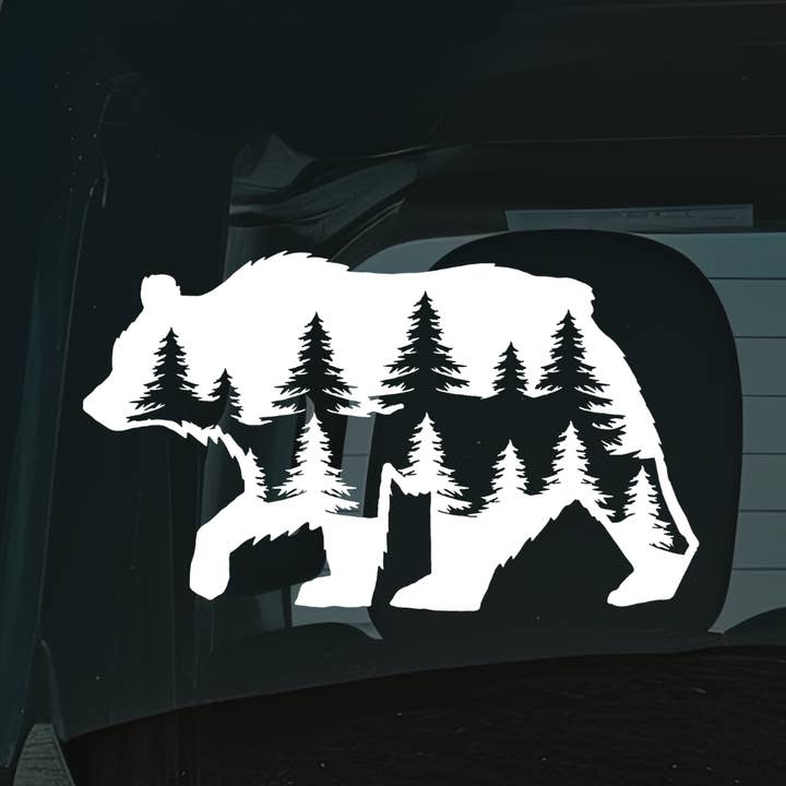 Bear Vinyl Decal for Car Window, Water Bottle or Laptop for wholesale by Hive Decals