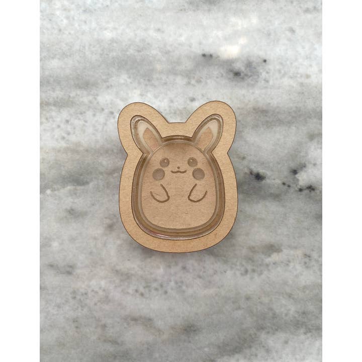 EllaRaeMouldsVinyls - Wholesale Craft Supplies - Pikachu Shaker Silicone Mould, Pokemon Shaker Mould