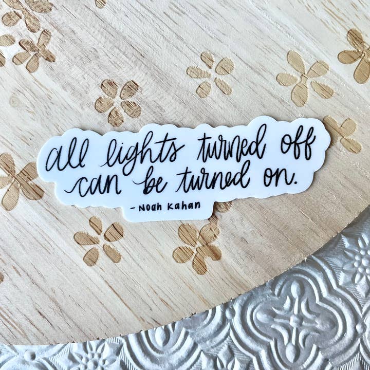 Room Decor Alley - Wholesale Sticker - All Lights Turned Off Stick Season Noah Kahan Sticker