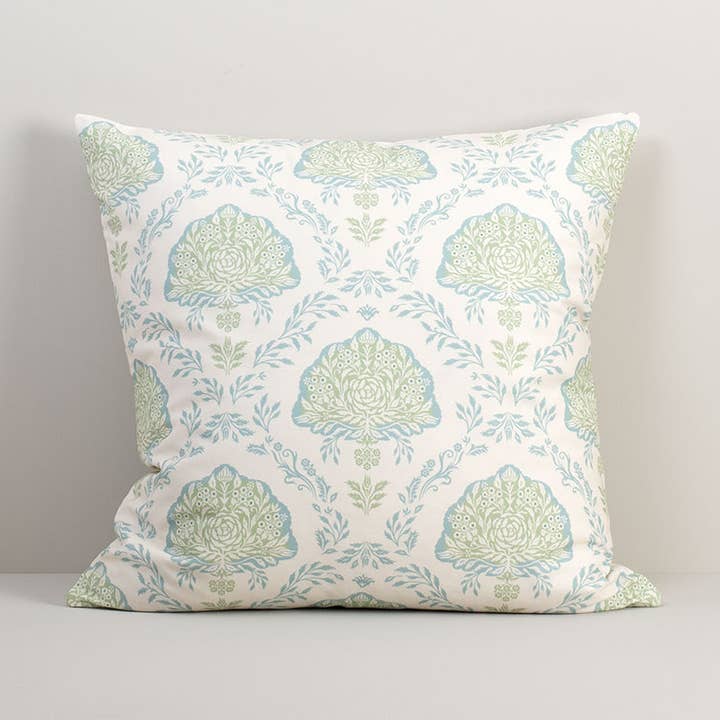 Funda de cojín de algodón damasco 20x20 para venta al por mayor de Brook Isle