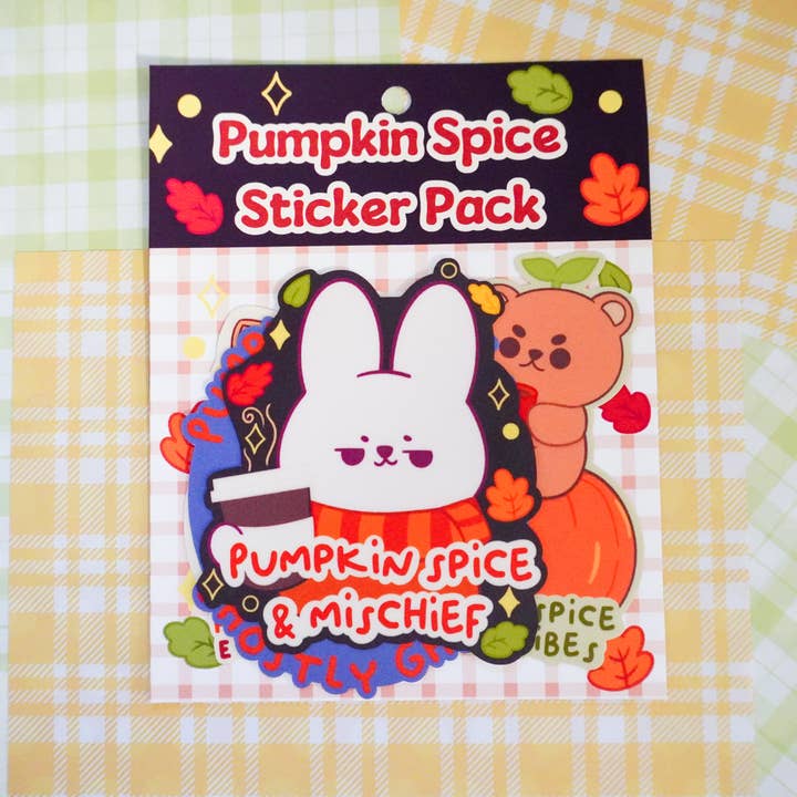 Pumpkin Spice Sticker Pack for wholesale by LulunaGhost