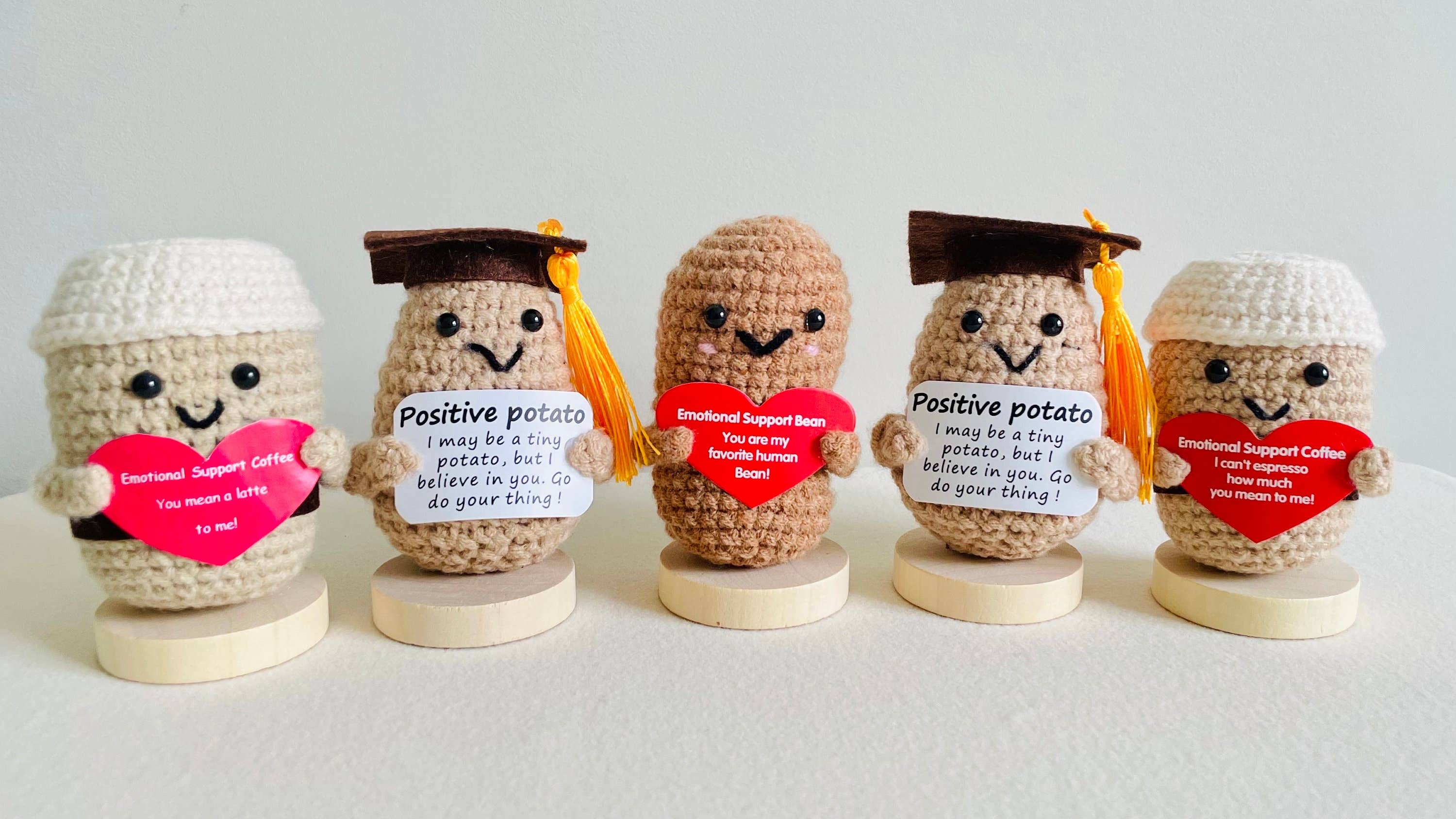 Anh2 LTD - Wholesale Doll - Kids - Graduation Gift, Cute Positive Crochet Carrot/Pickle/Bean...9