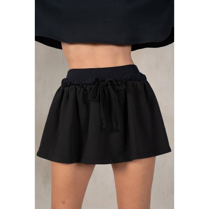 Cotton Terry Flare Skorts for wholesale by lalamia